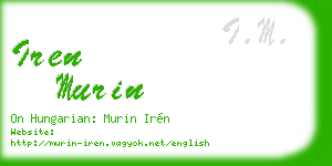 iren murin business card